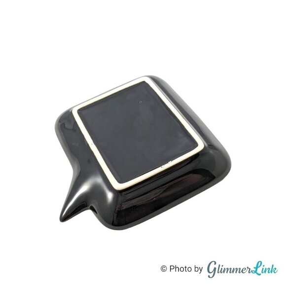 Hello Beautiful Black & Gold Chat Box Trinket Jewelry Soap Dish - Picture 6 of 10